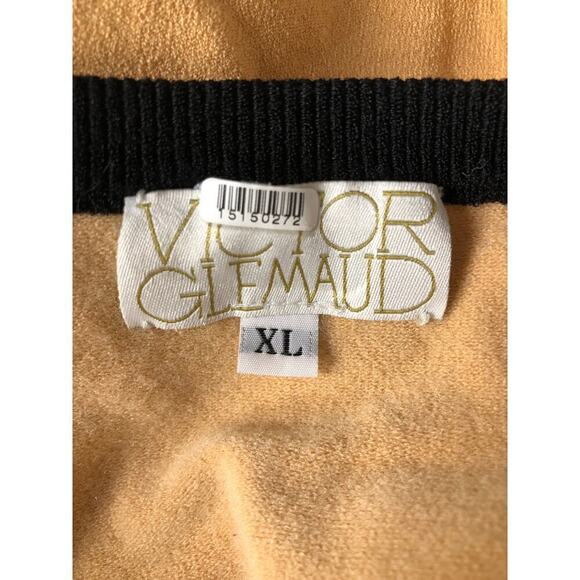 Victor Glemaud Cardigan Black Contrast  Cropped Cafe Au Lait Cream XL - Picture 8 of 10